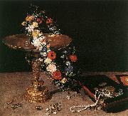 Still-Life with Garland of Flowers and Golden Tazza fdg BRUEGHEL, Jan the Elder